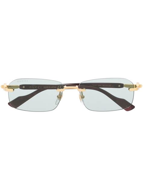 gucci rimless frames men